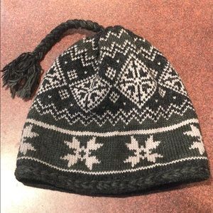 Grey/Green/Tan Woolrich Beanie Small